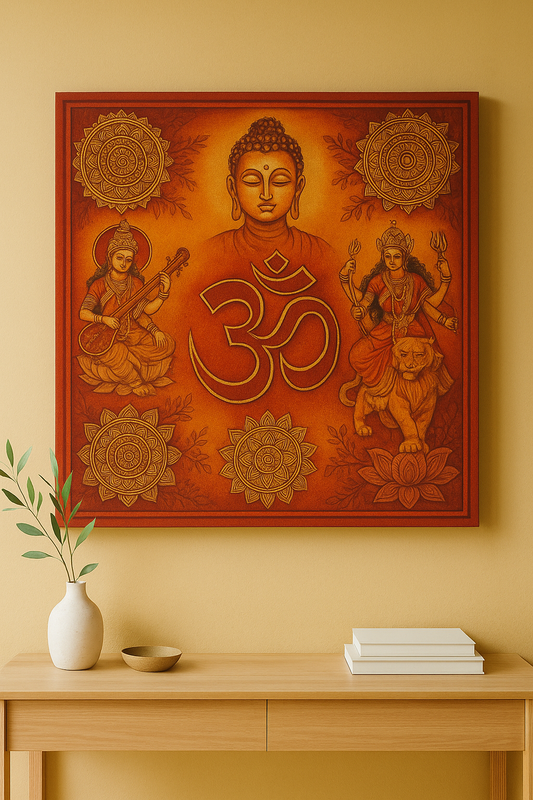 Sacred Hindu wall painting